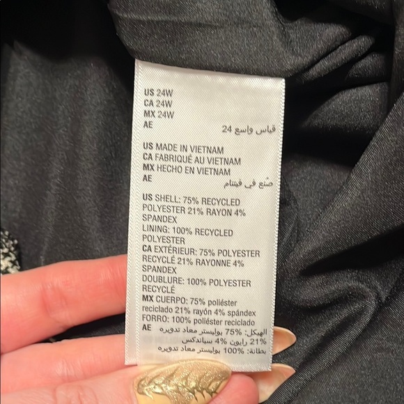 Macy's On 34th Houndstooth Pencil Skirt Knee-length for Work plus size - Picture 9 of 10